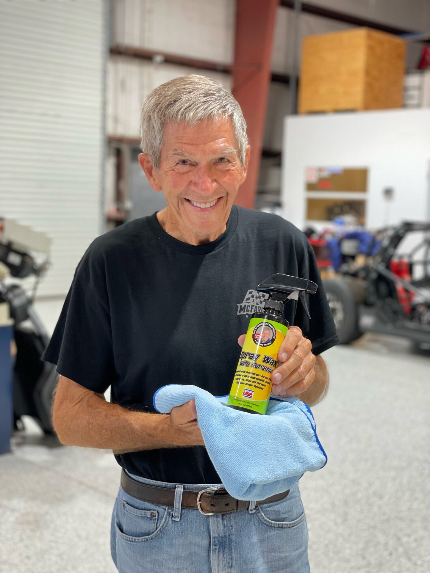 Mr. Sam's Rise and Shine Shirt and Spray Wax Bundle