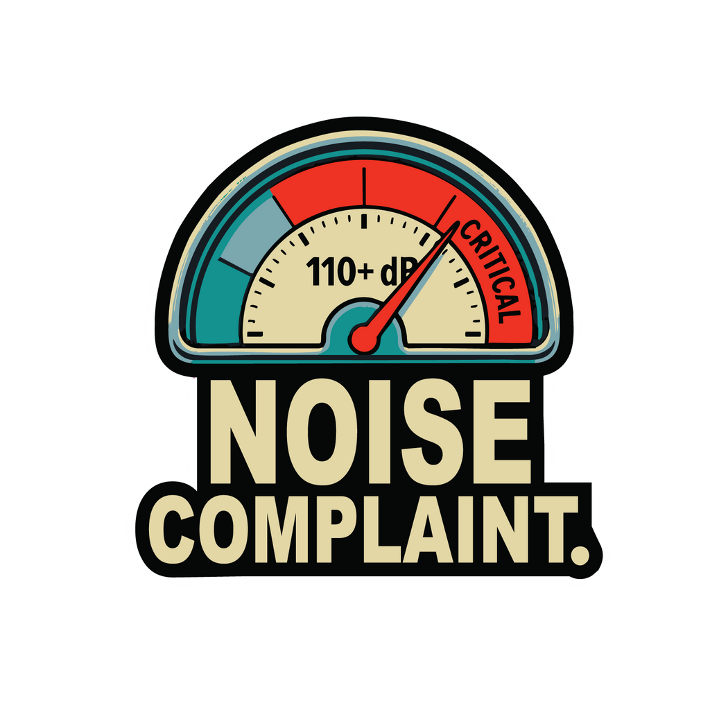 Parkers RPM Noise Complaint Sticker