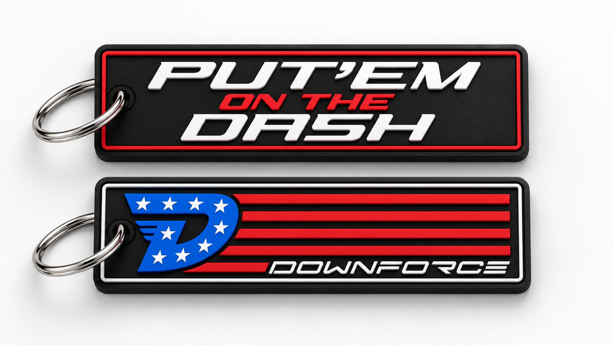 Downforce Danny Put Em ON The Dash-Key Tag
