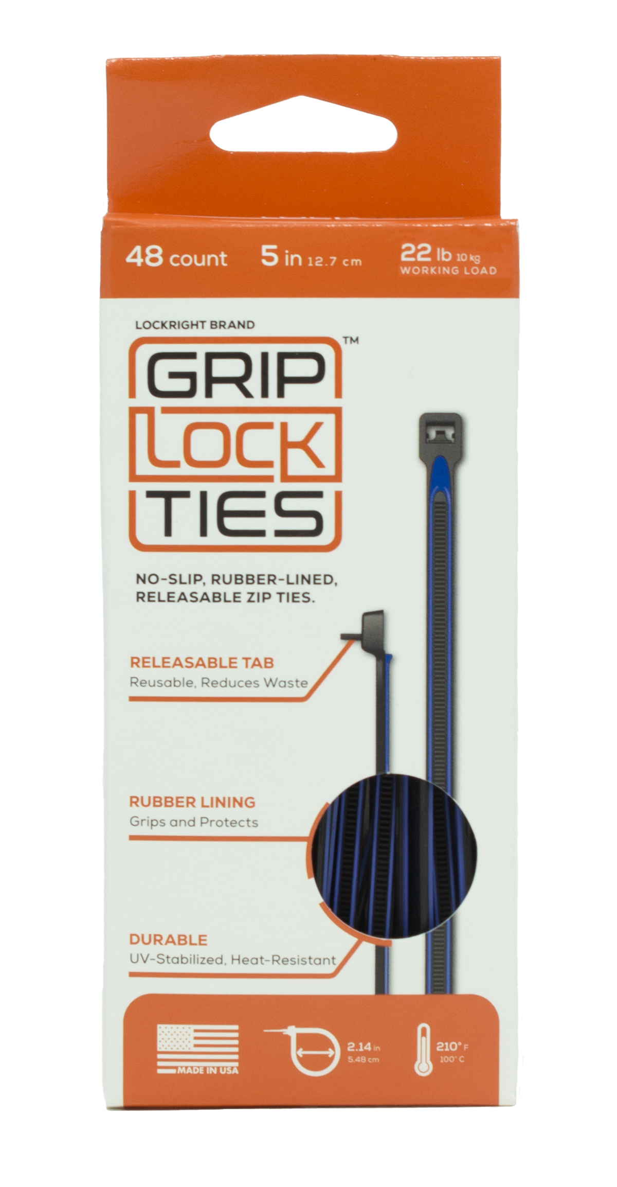 GripLockTies® Ties - Releasable and non-slip tie