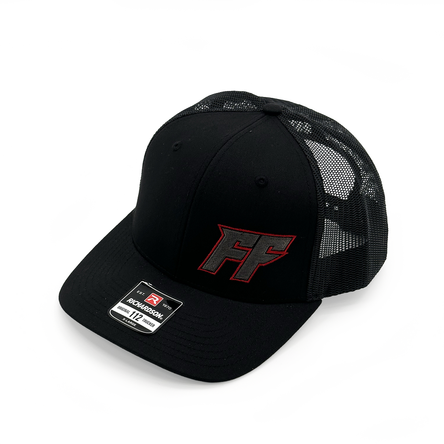Freedom Factory Black Hat (2 options blue trim or red trim)