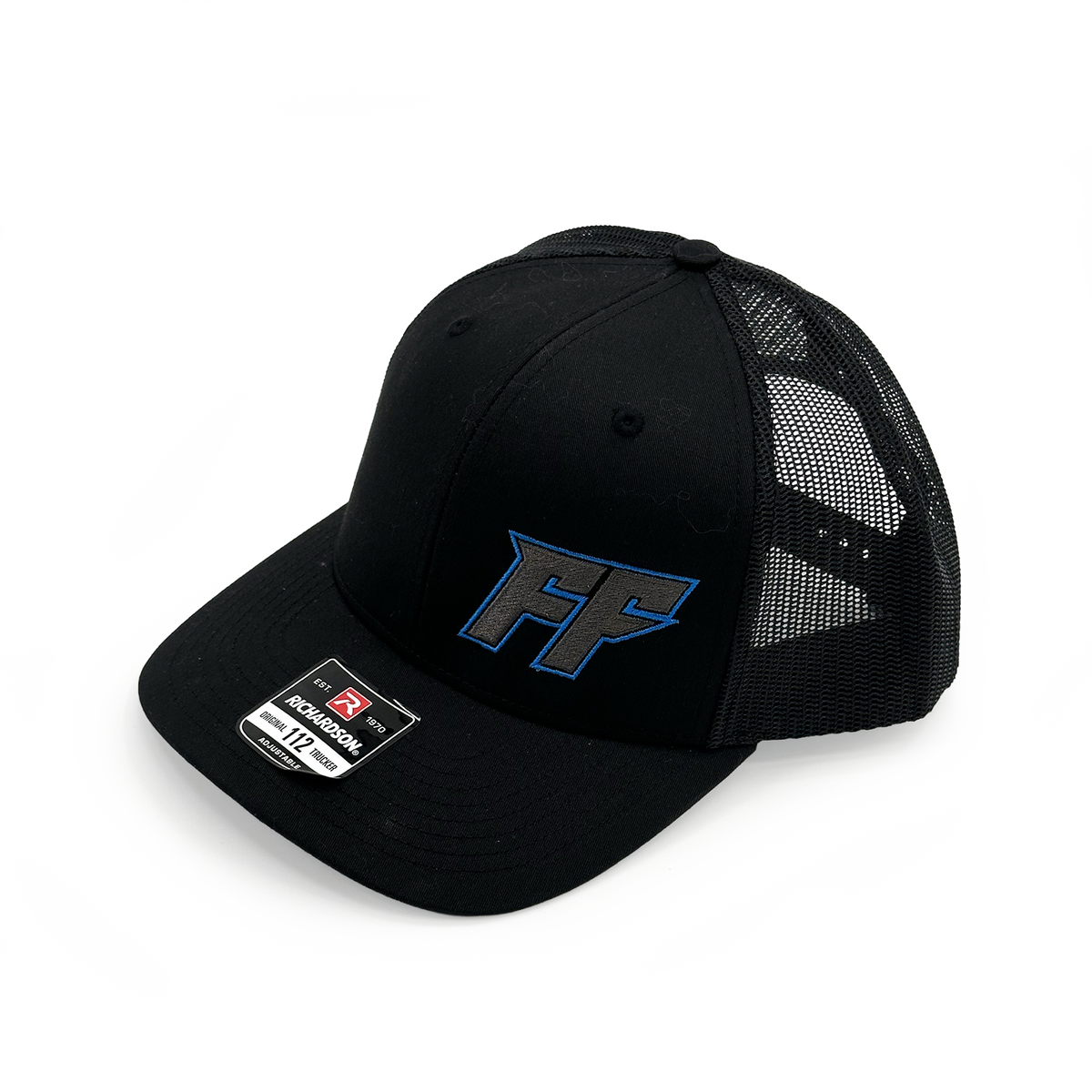 Freedom Factory Black Hat (2 options blue trim or red trim)