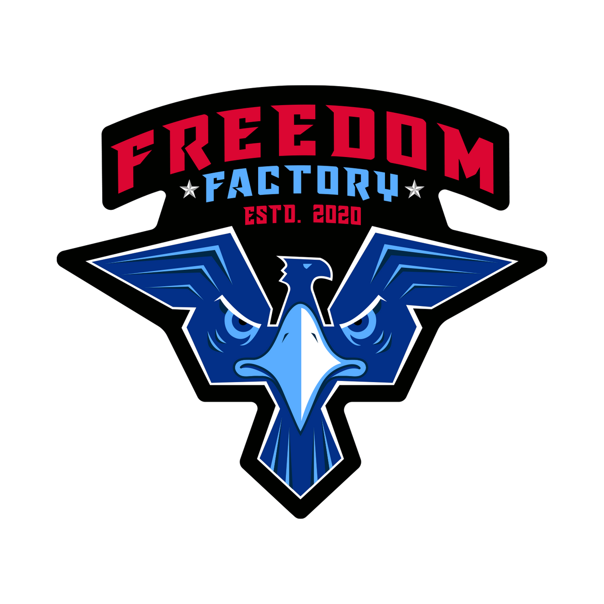 Freedom Factory Est. Eagle Sticker