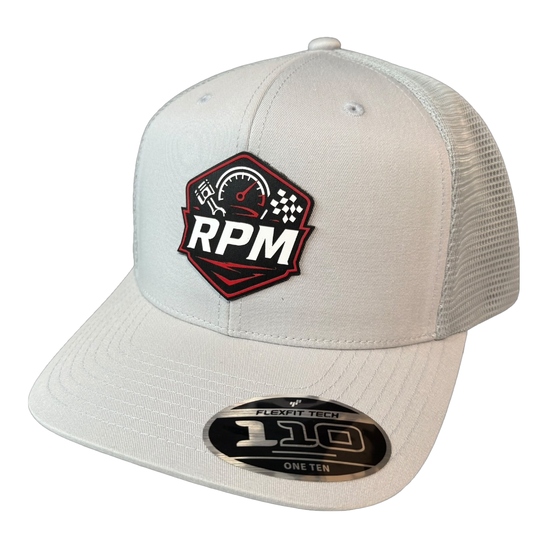 Parker's RPM Light Grey Flexfit Hat