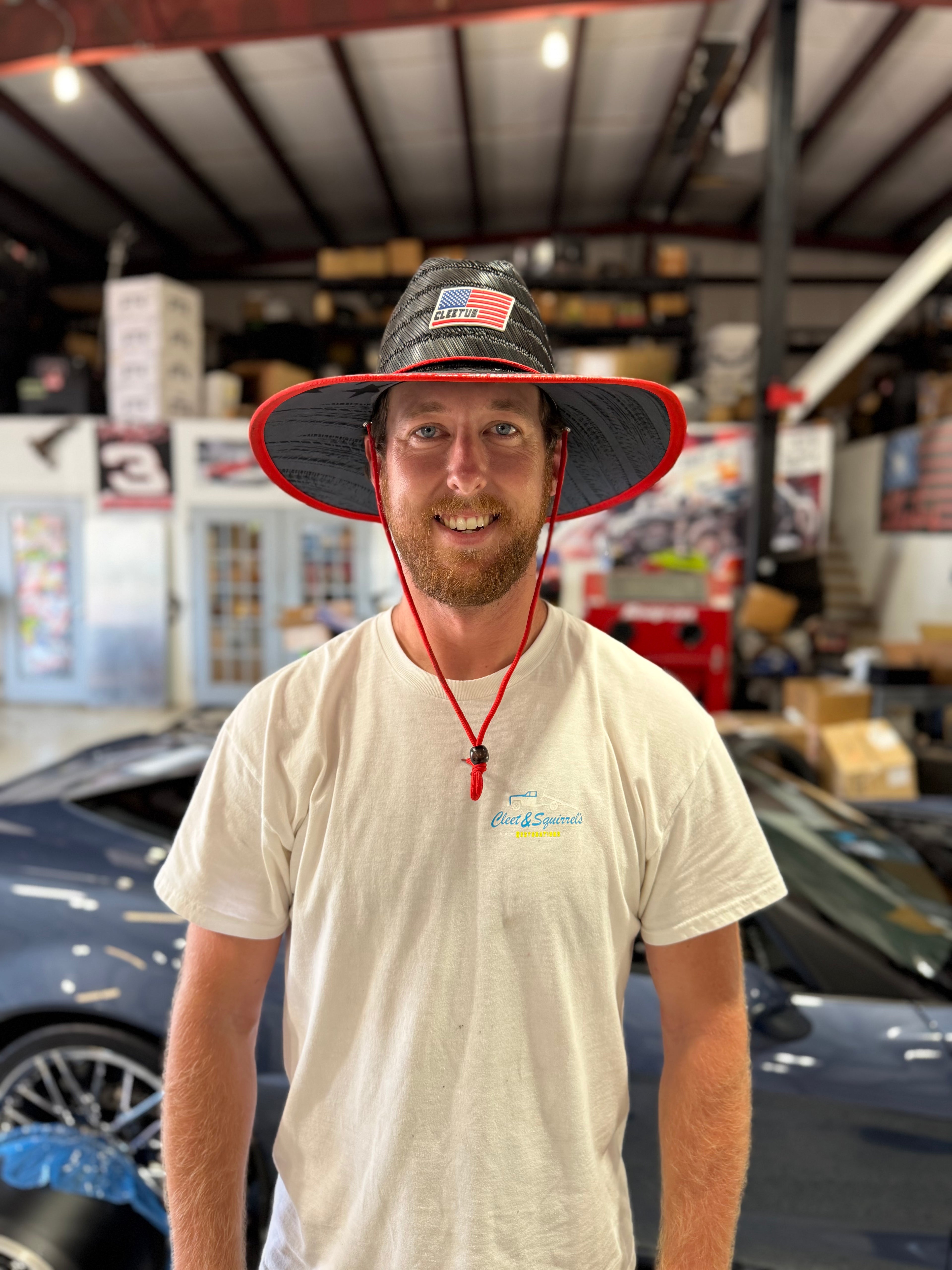 Cleetus Black Straw Hats - Black