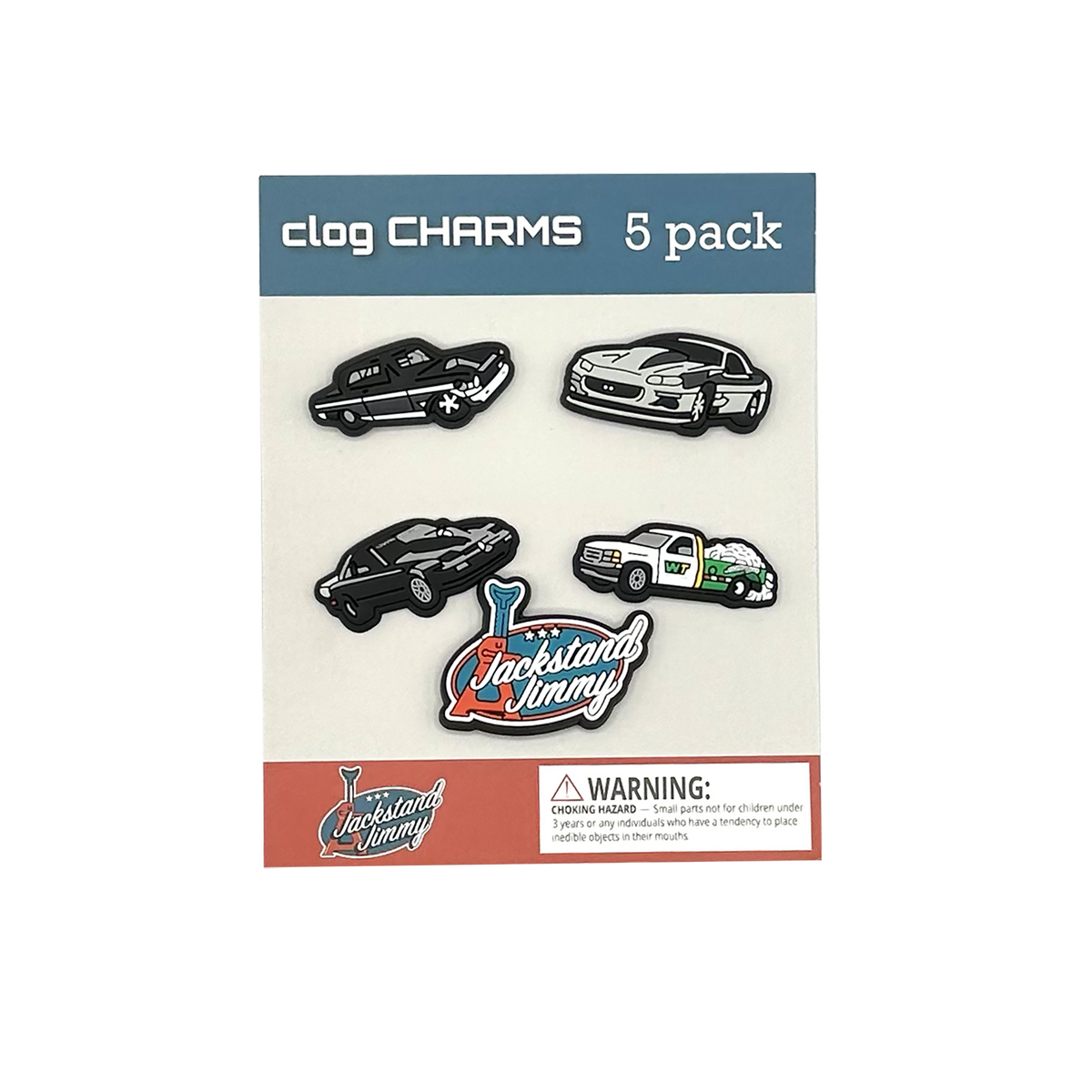 Jackstand Jimmy Clog Charm 5 Pack Set