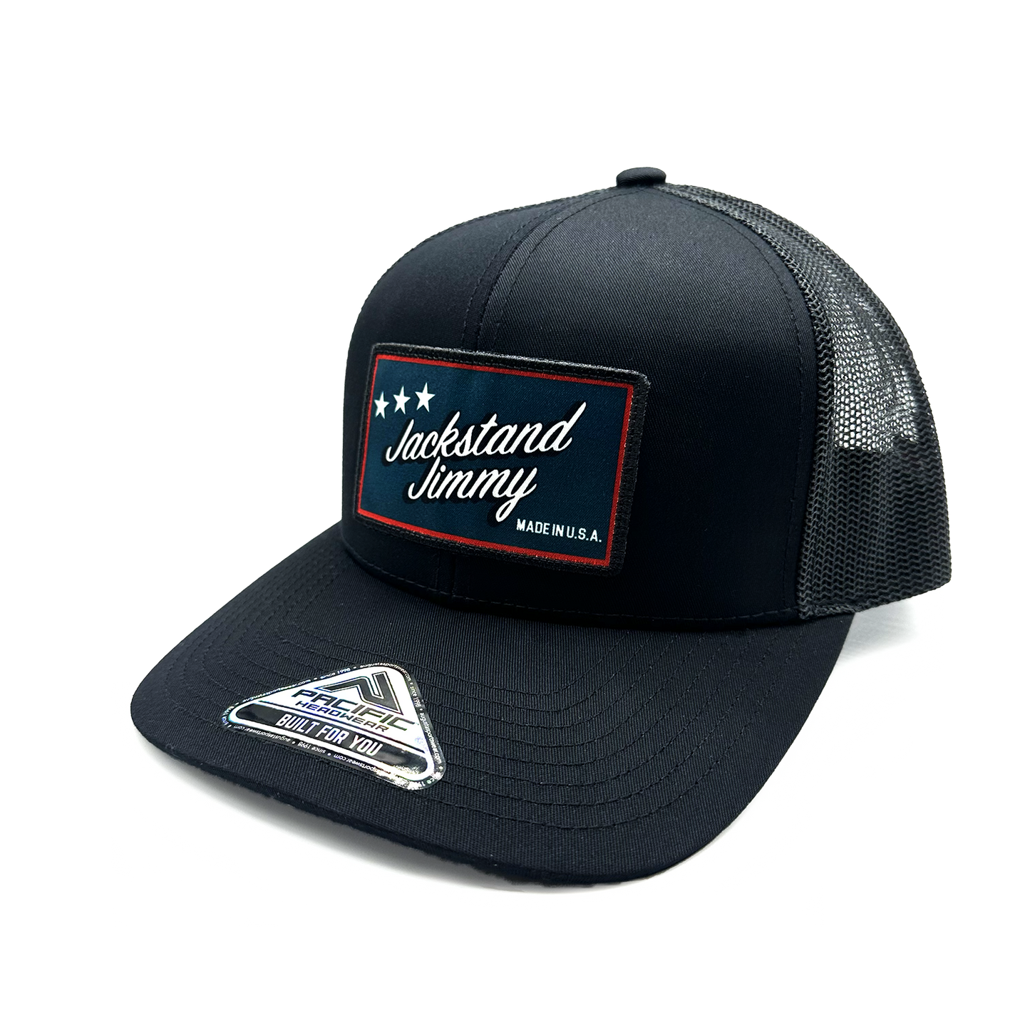 Jackstand Jimmy Black on Black Patch Hat