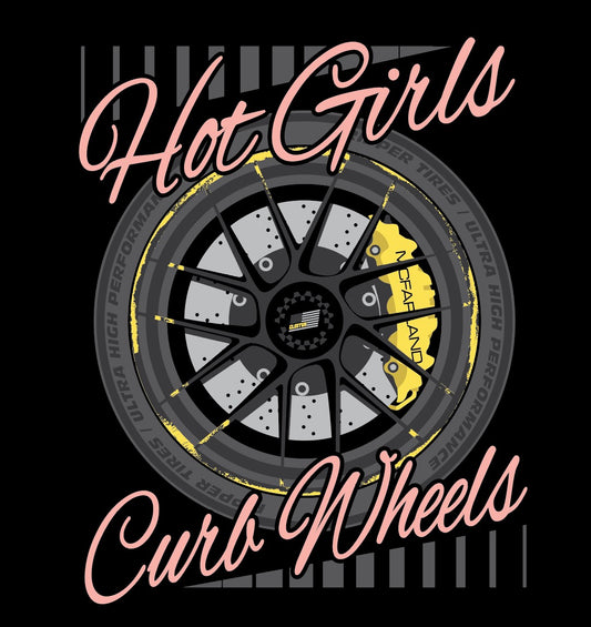 Cleetus Hot Girls Curb Wheels Crop Top Shirt