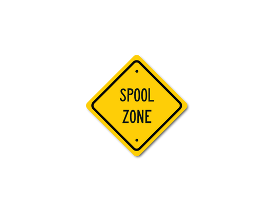 Spool Zone Sticker