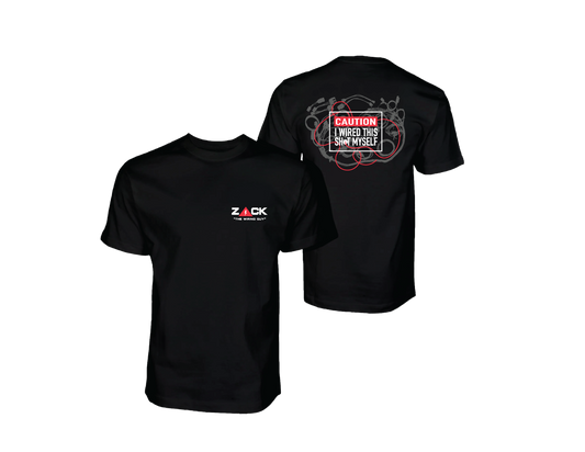 Zack the Wiring Guy Caution Shirt