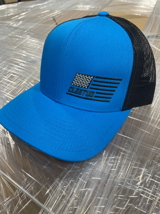 Blue Cleetus Machine Logo Snapback